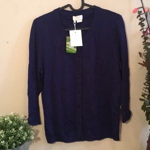 Kate Spade Somerset Cotton 3/4 Sleeve Cardigan